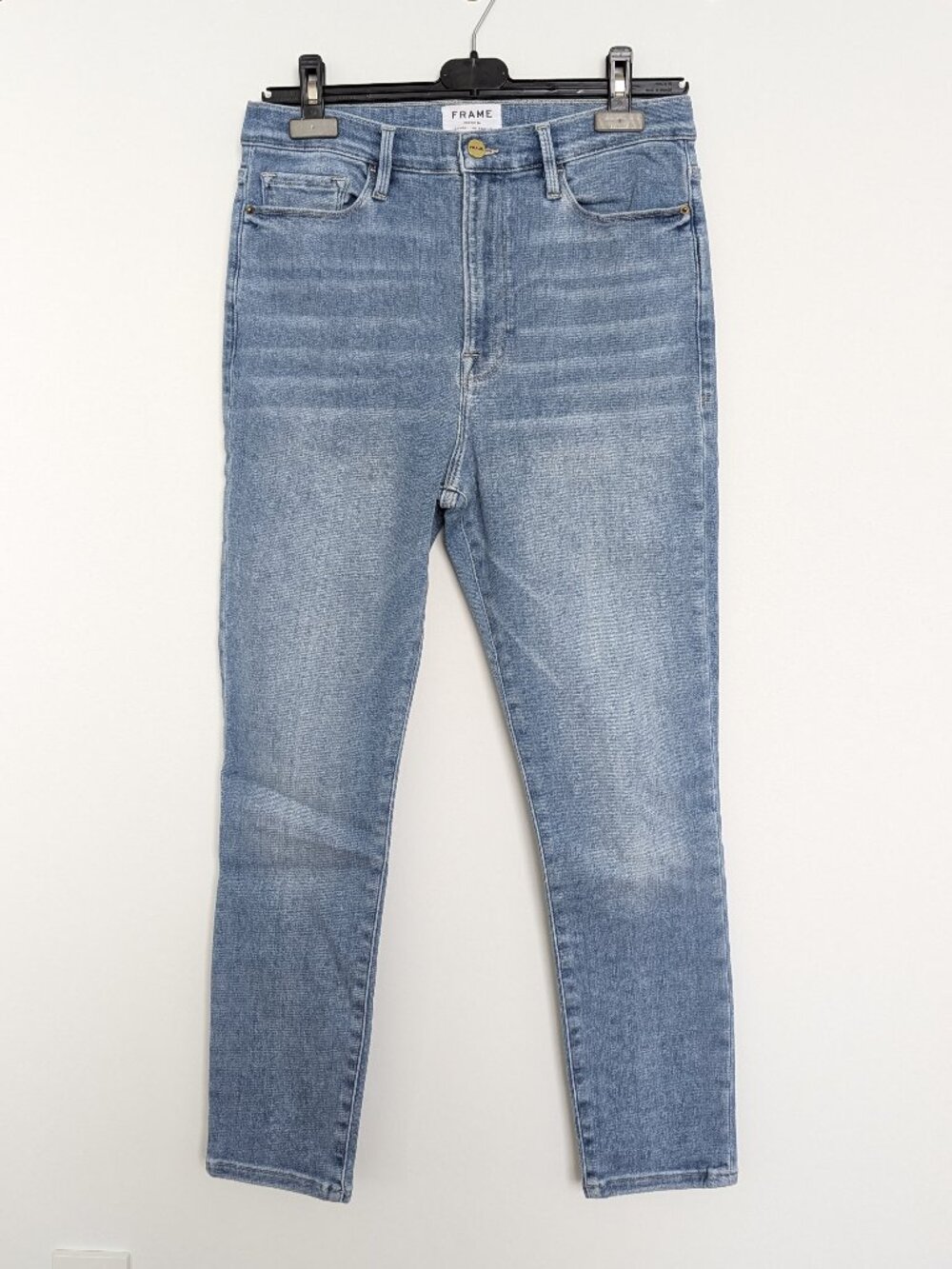 Frame Ali High-Rise Cigarette Jeans – Blue, Women's 32